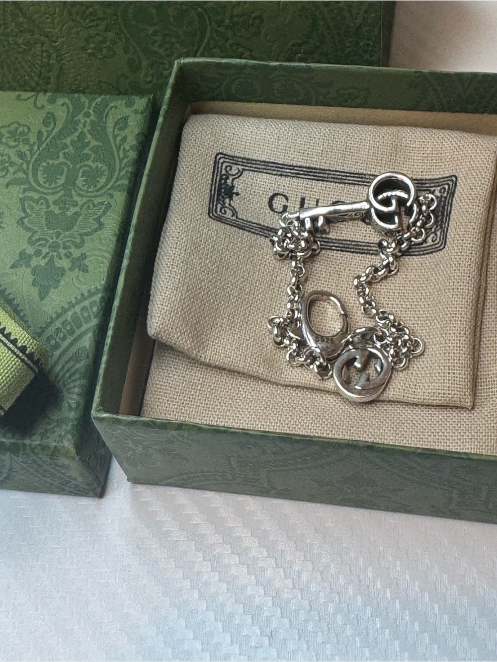 Gucci Silver Key Charm Bracelet - Silver - Picture 10 of 10